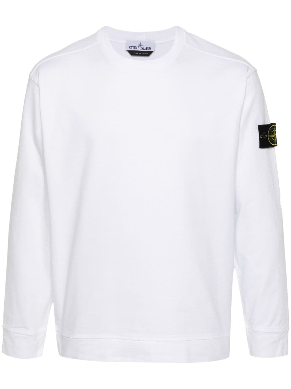 Stone Island Baumwoll-Sweatshirt mit Kompass - Weiß von Stone Island