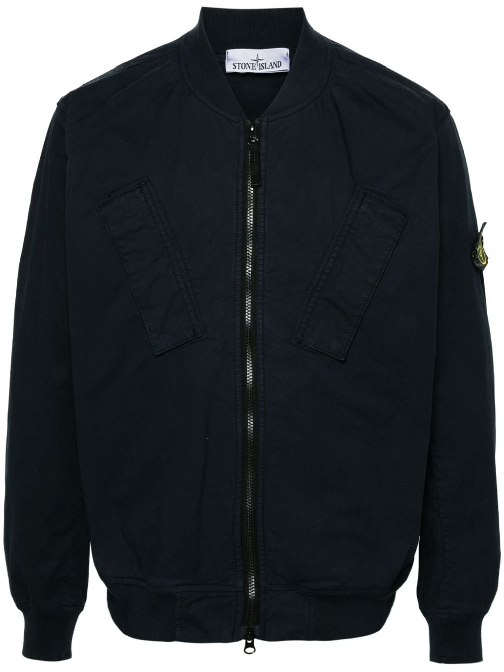 Stone Island Bomberjacke mit Kompass-Patch - Blau von Stone Island