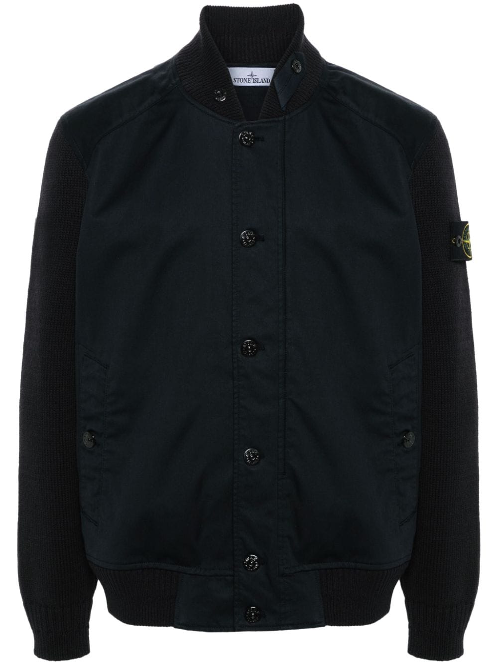 Stone Island Bomberjacke mit Kompass-Patch - Blau von Stone Island