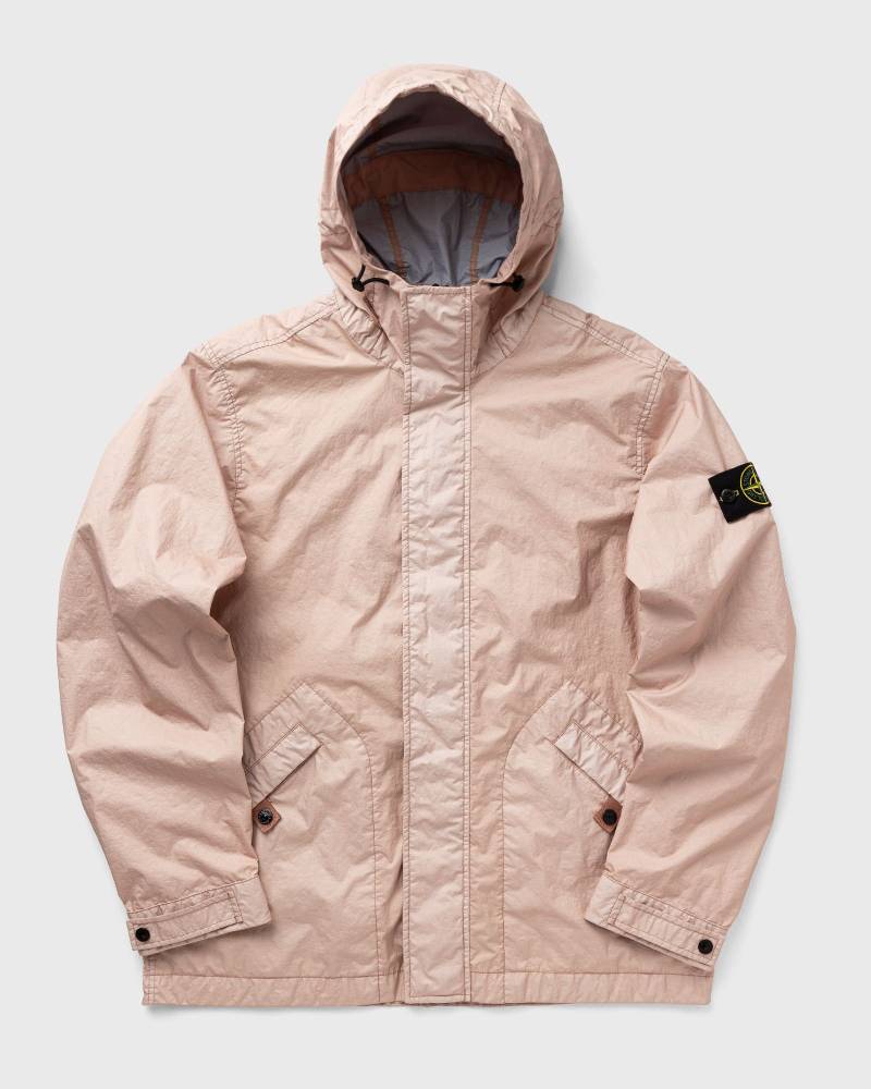 Stone Island BREATHABLE WATER-RESISTANT HOODED JACKET men Windbreaker pink in Größe:M von Stone Island