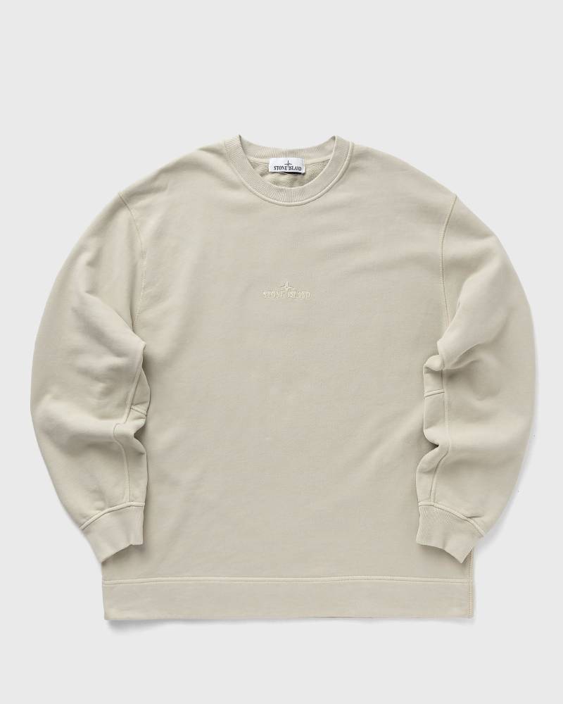 Stone Island COTTON FLEECE CREWNECK SWEATSHIRT men Sweatshirts beige in Größe:L von Stone Island