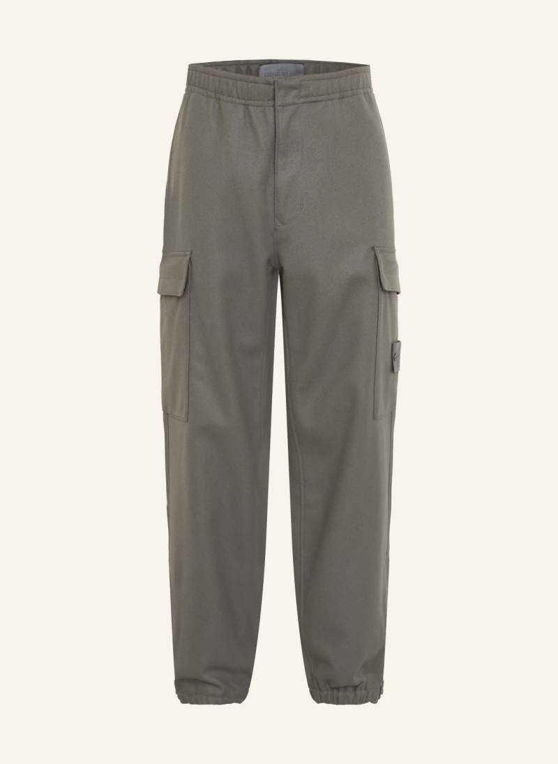 Stone Island Cargohose Ghost Aus Flanell grau von Stone Island
