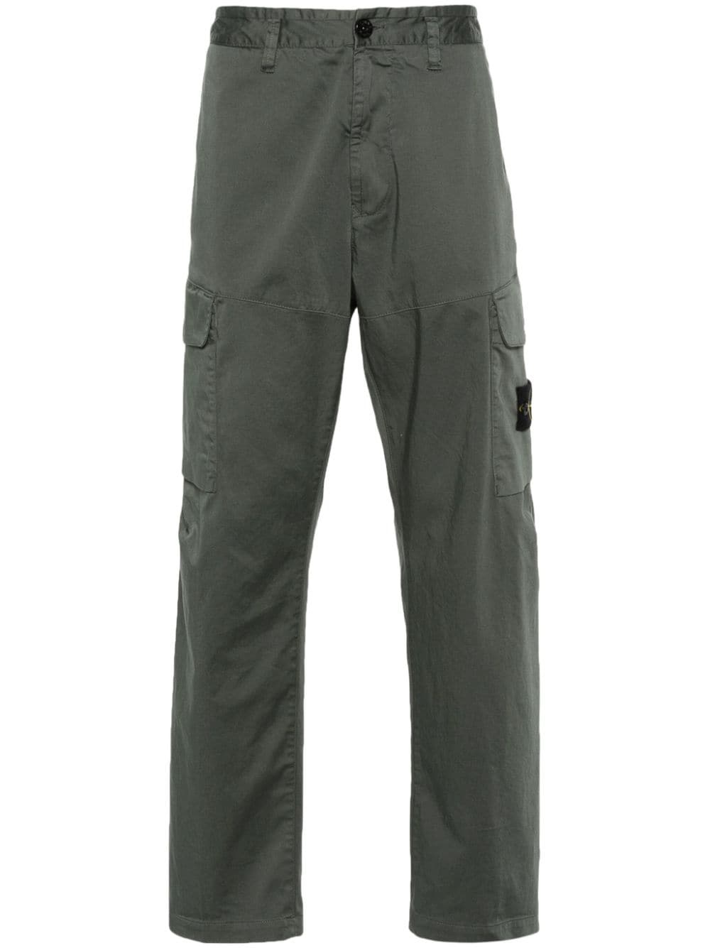 Stone Island Cargohose mit Kompass-Patch - Grau von Stone Island