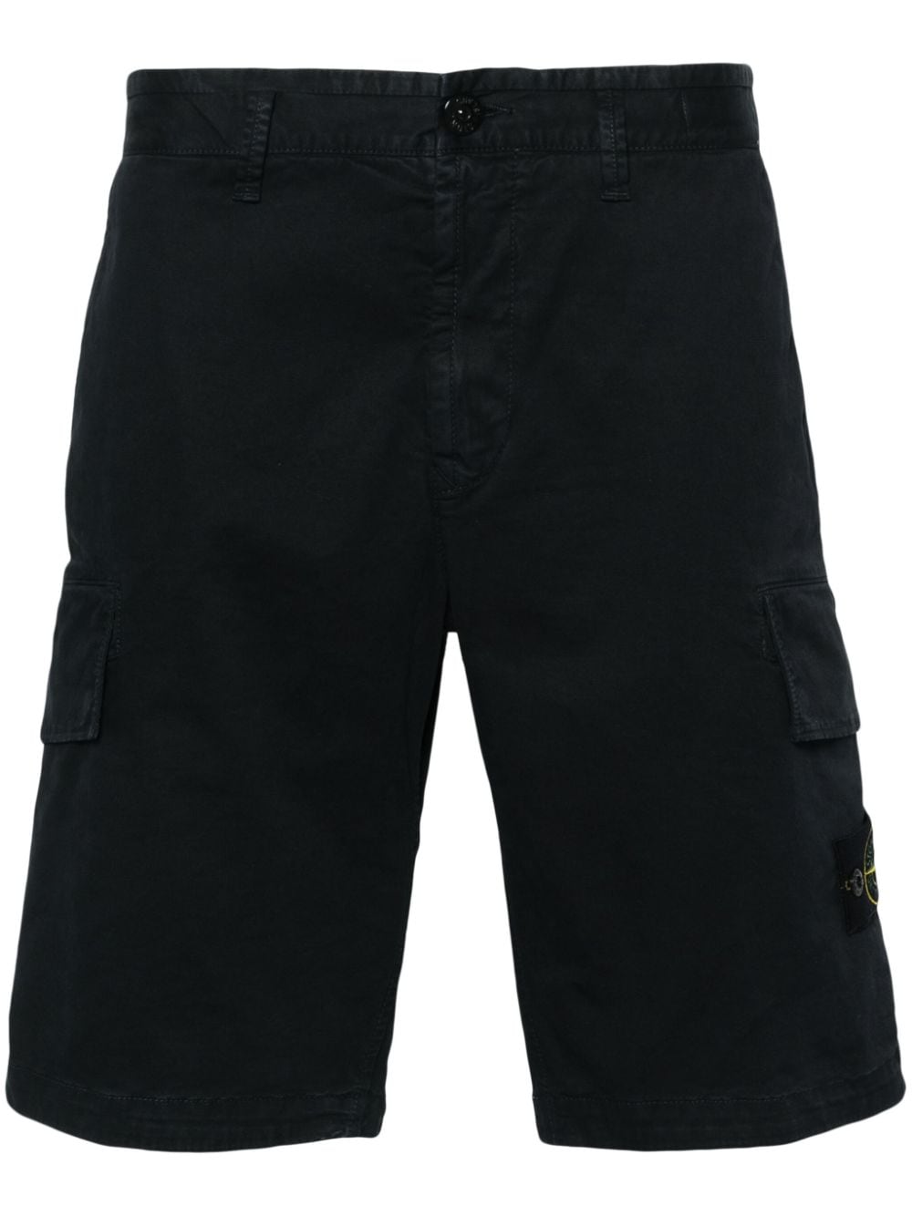 Stone Island Cargo-Shorts mit Kompass-Patch - Blau von Stone Island