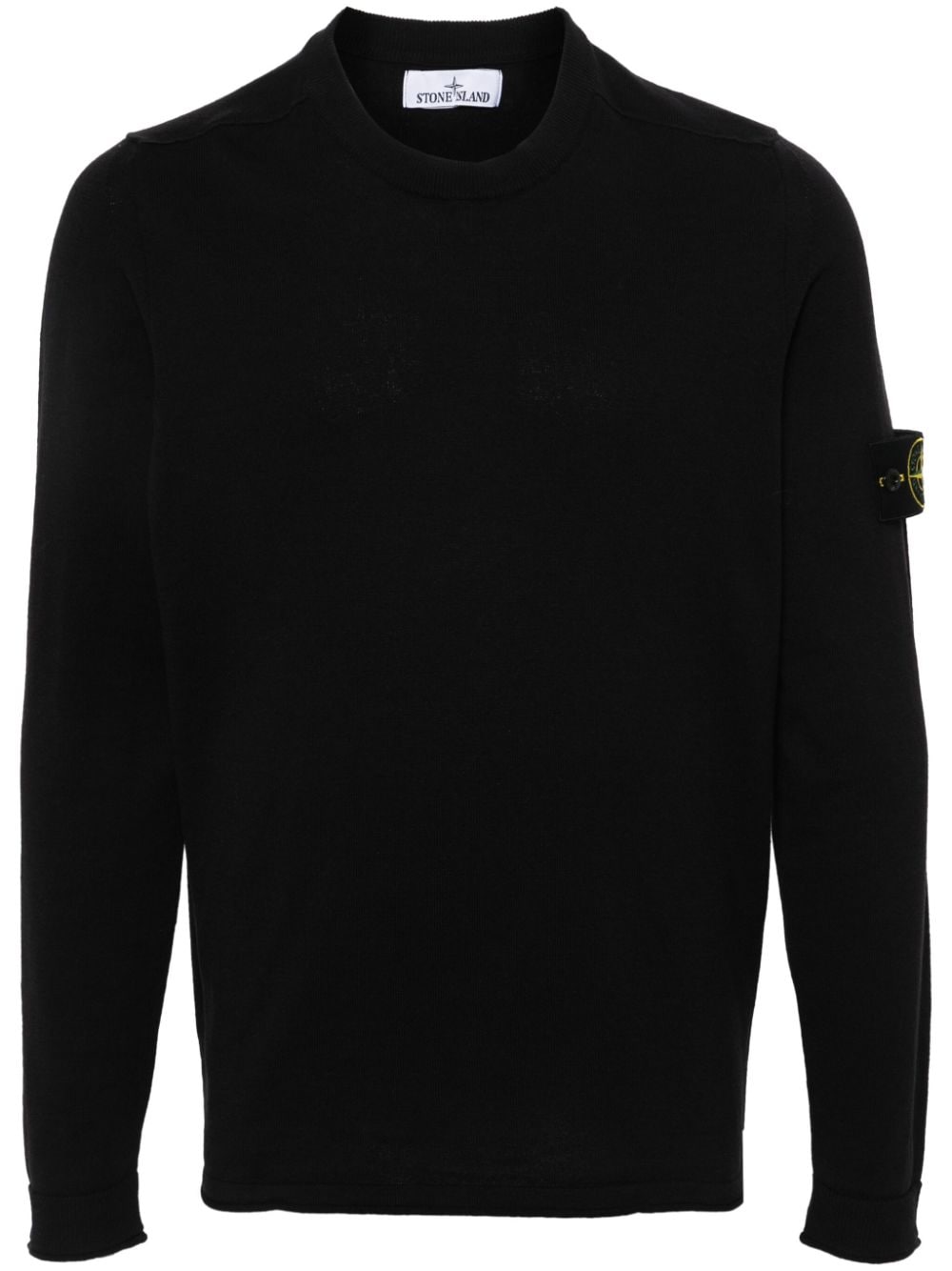 Stone Island Pullover mit Kompass-Patch - Schwarz von Stone Island