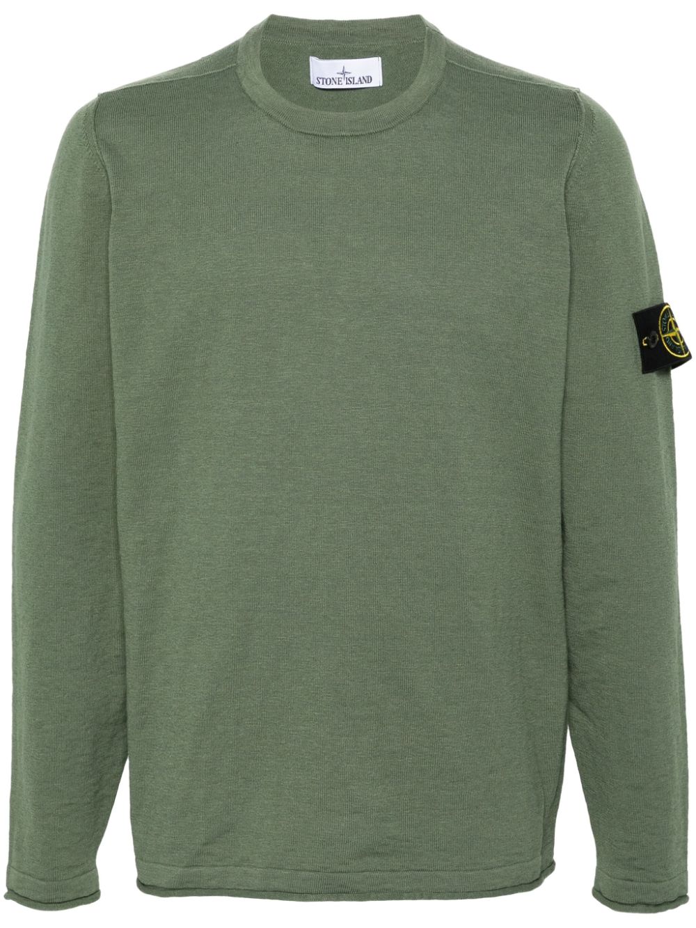 Stone Island Pullover mit Kompass-Patch - Grün von Stone Island