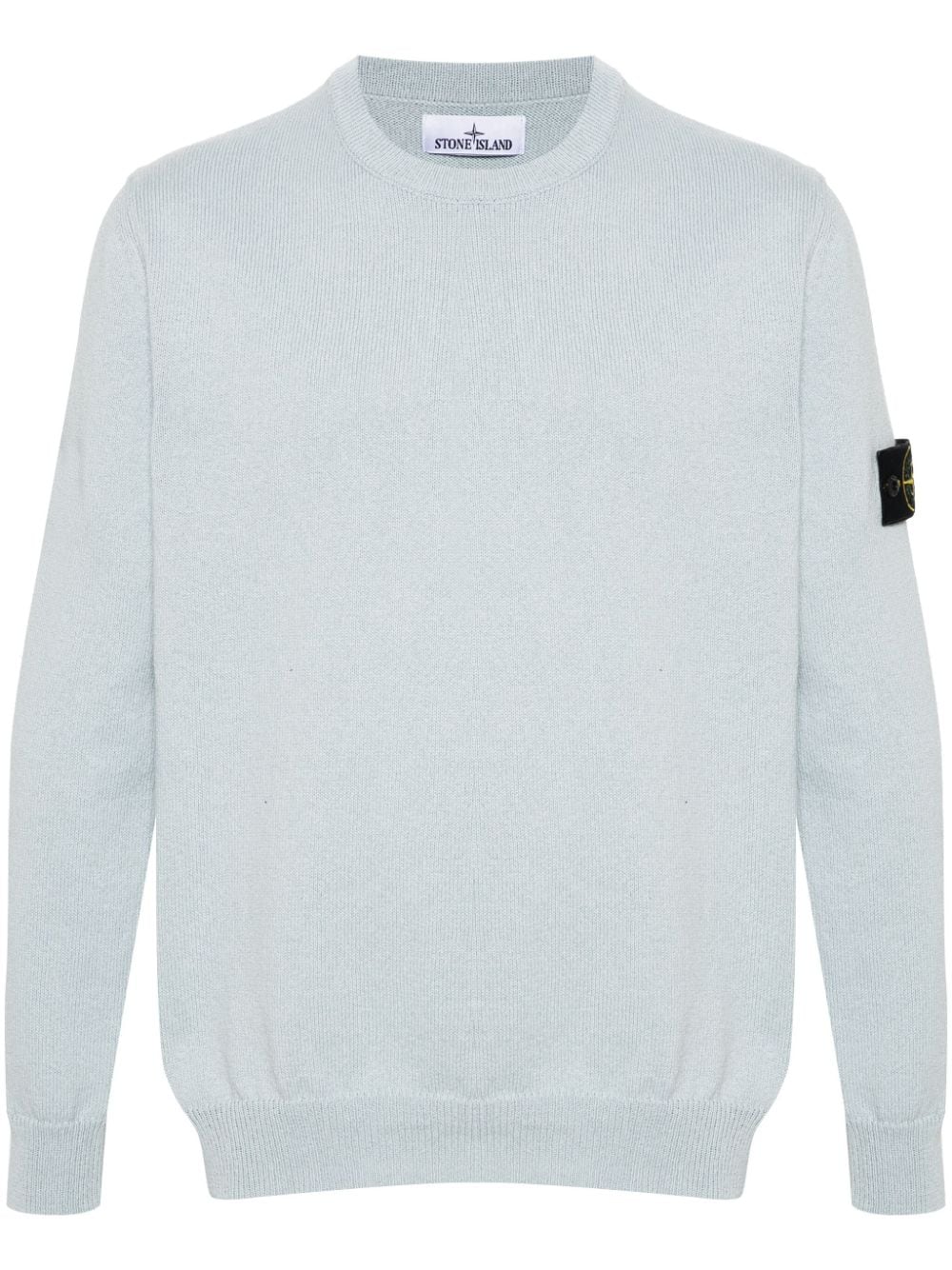 Stone Island Gestreifter Pullover mit Kompass-Patch - Blau von Stone Island