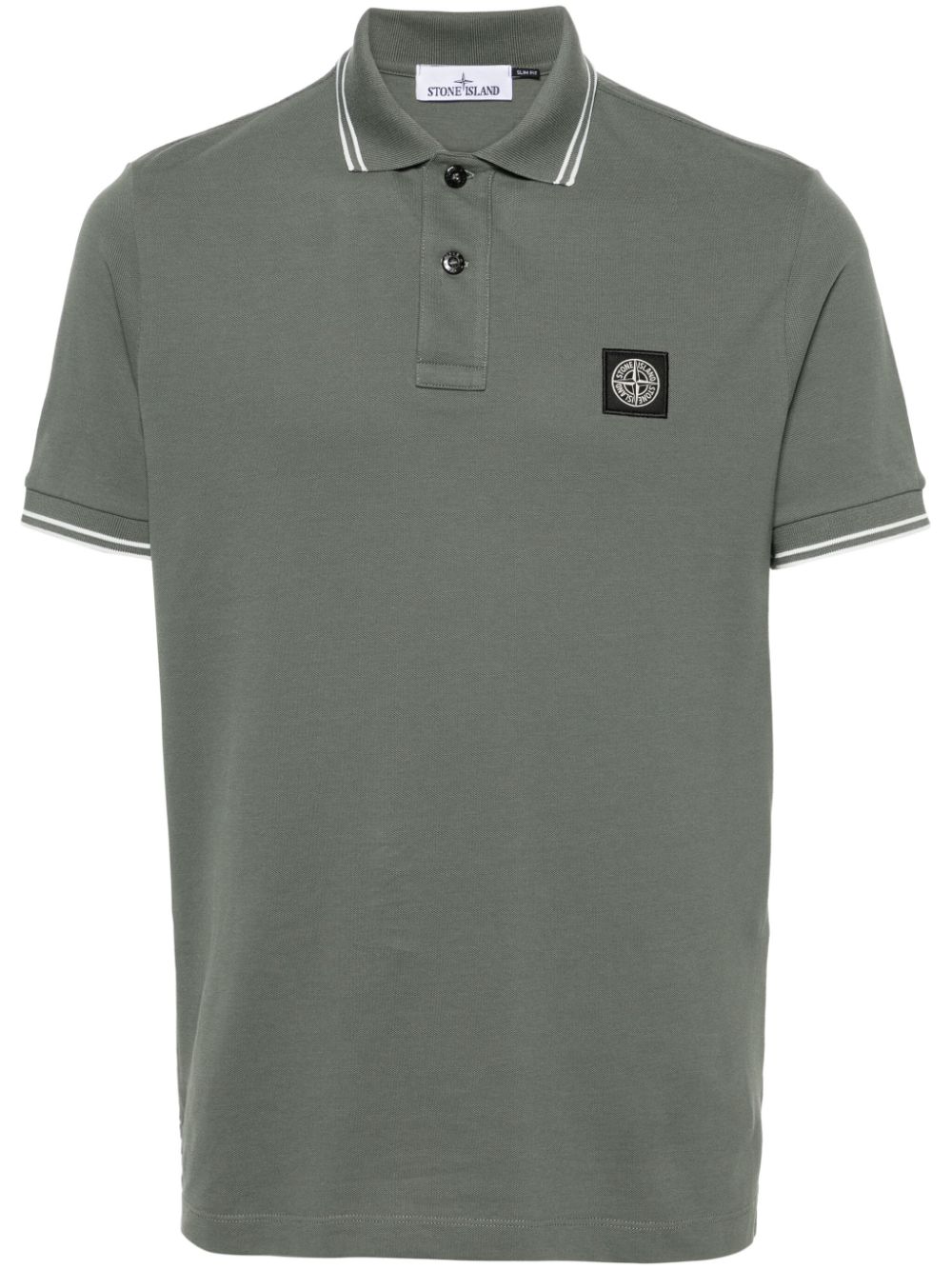 Stone Island Poloshirt mit Kompass - Grün von Stone Island