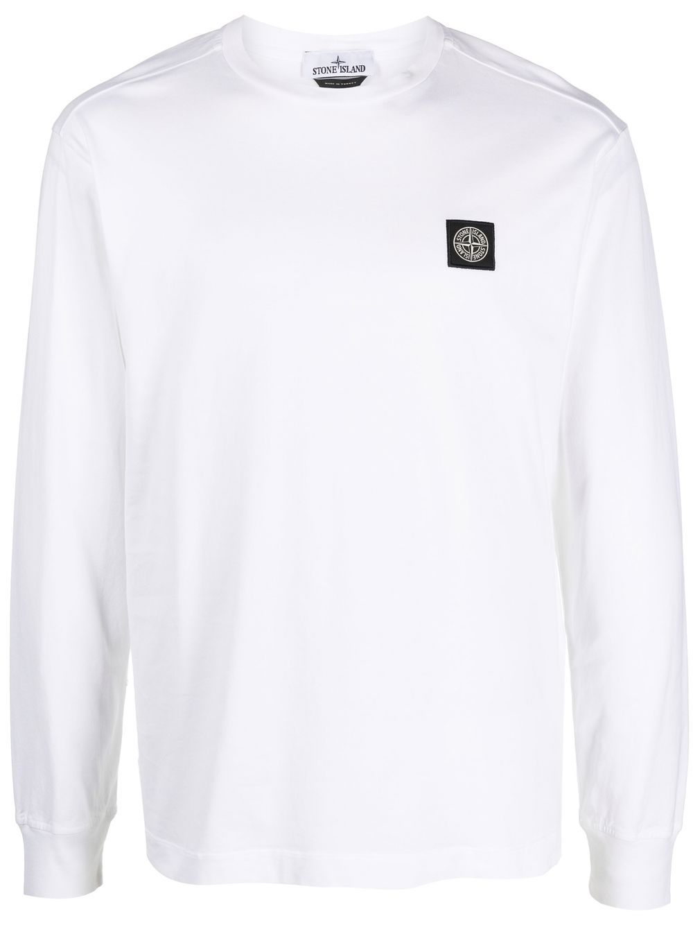 Stone Island Langarmshirt mit Kompass-Motiv - Weiß von Stone Island