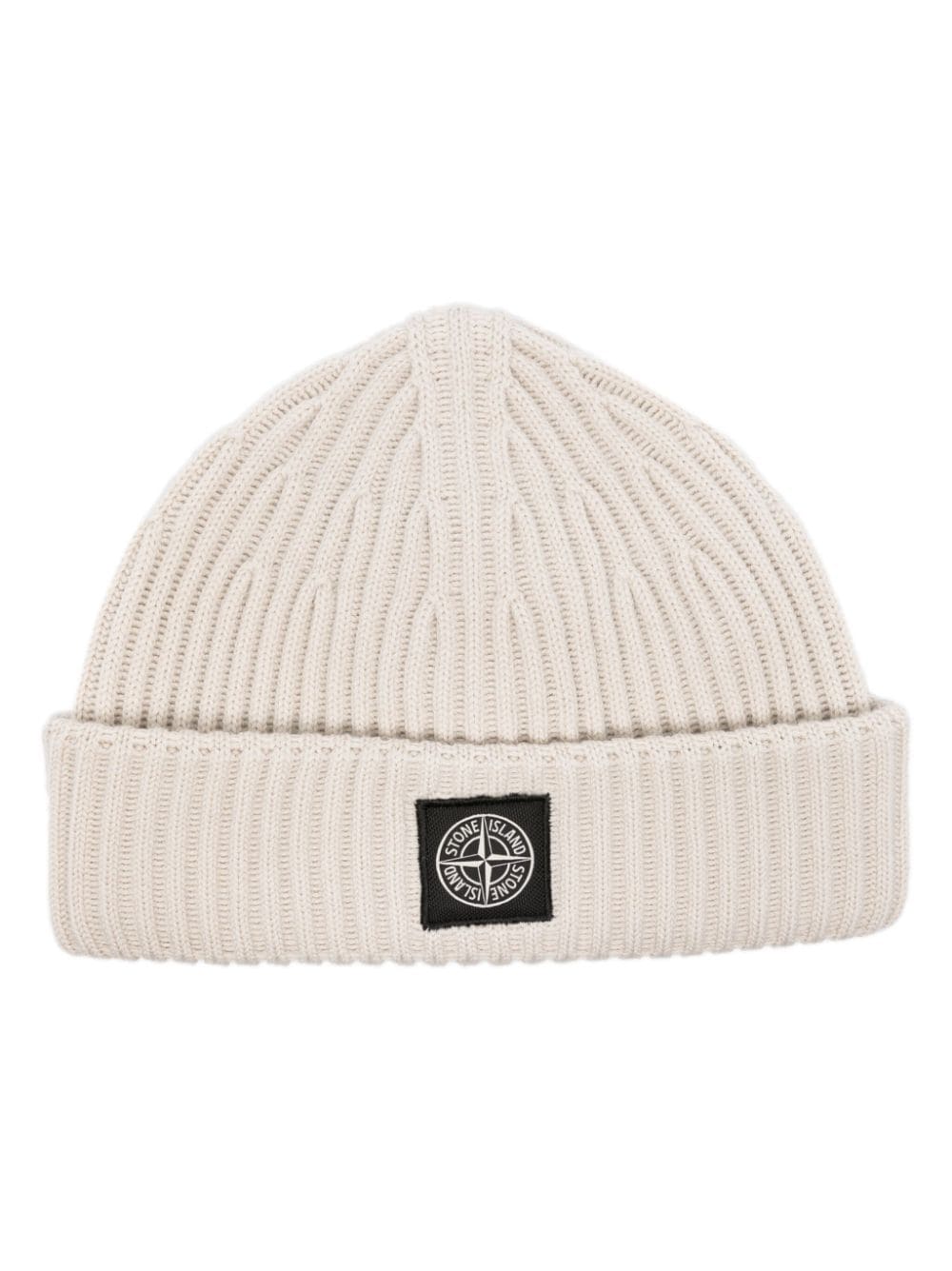 Stone Island Gerippte Beanie mit Kompass - Nude von Stone Island