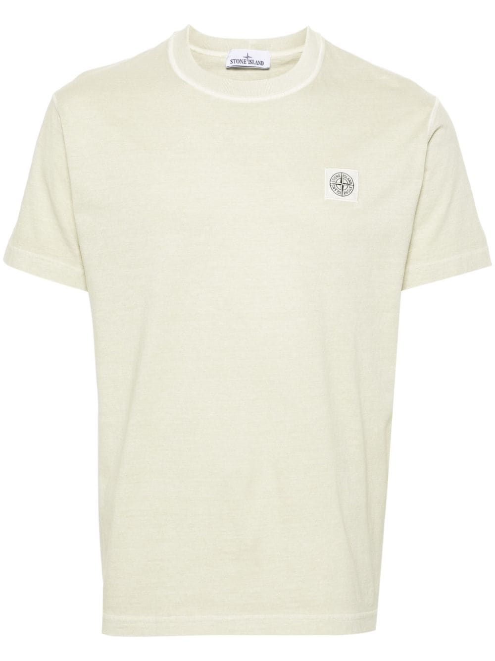 Stone Island T-Shirt mit Kompass-Patch - Grün von Stone Island