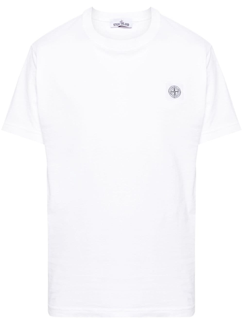 Stone Island T-Shirt mit Kompass-Patch - Weiß von Stone Island