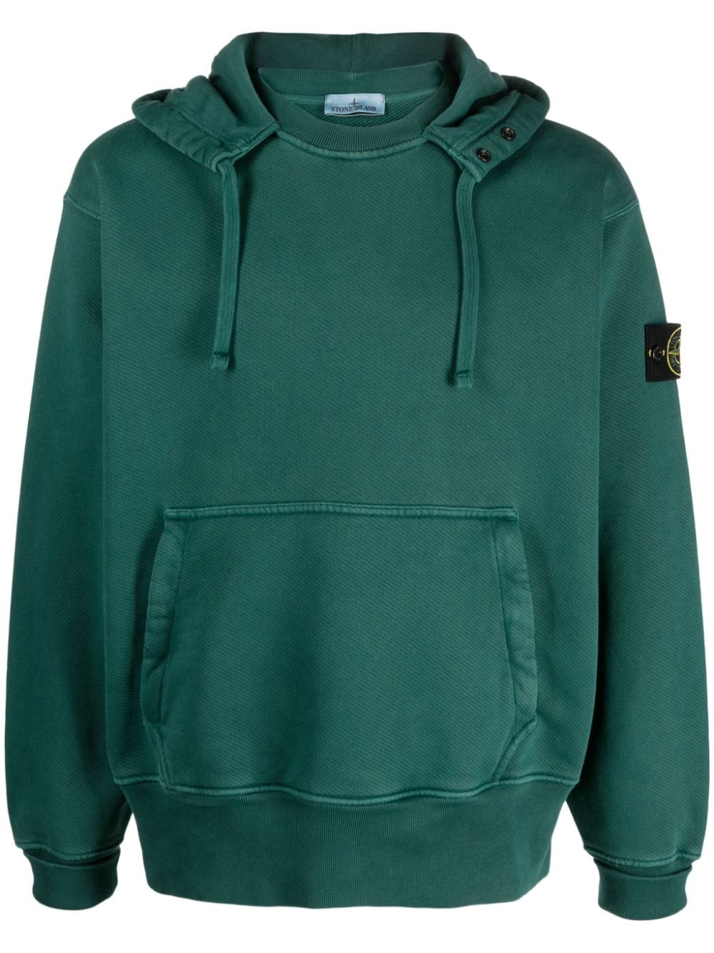 Stone Island Hoodie mit Kompass-Patch - Grün von Stone Island