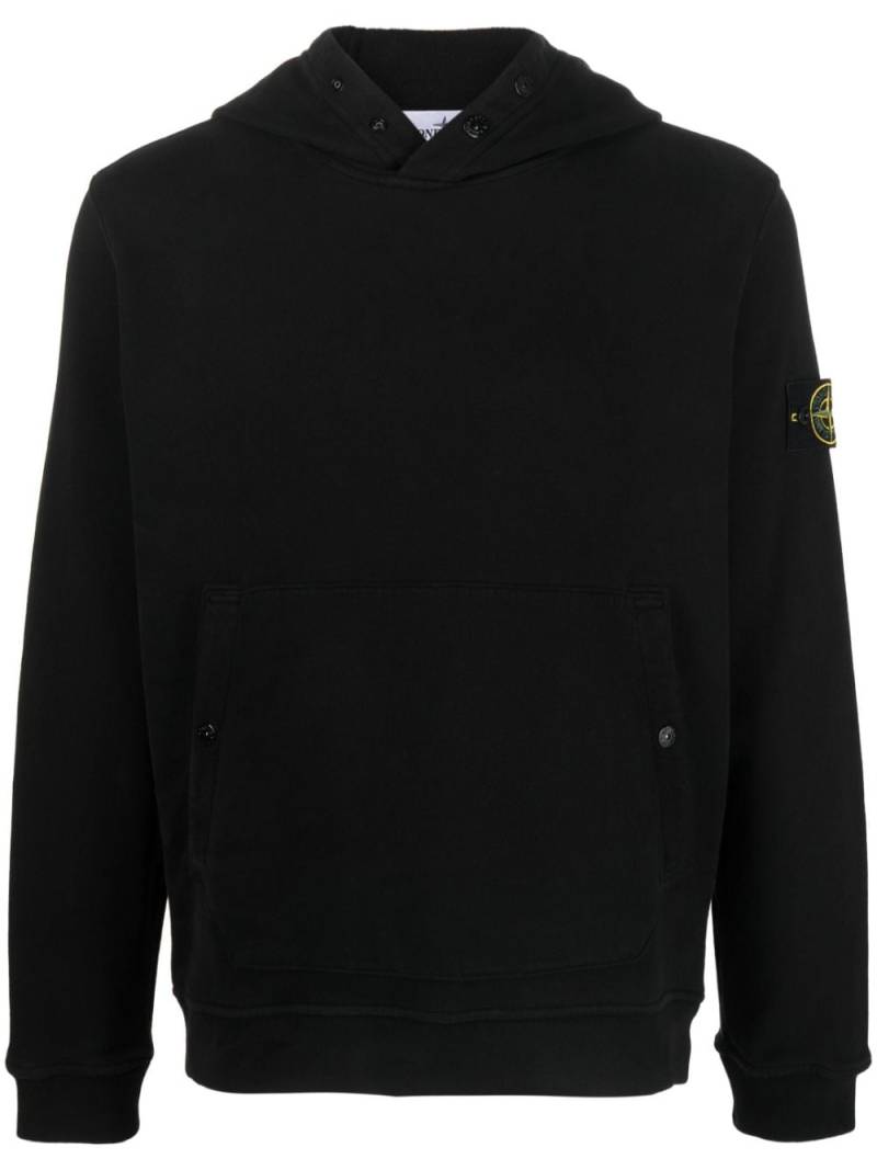 Stone Island Hoodie mit Kompass-Patch - Schwarz von Stone Island