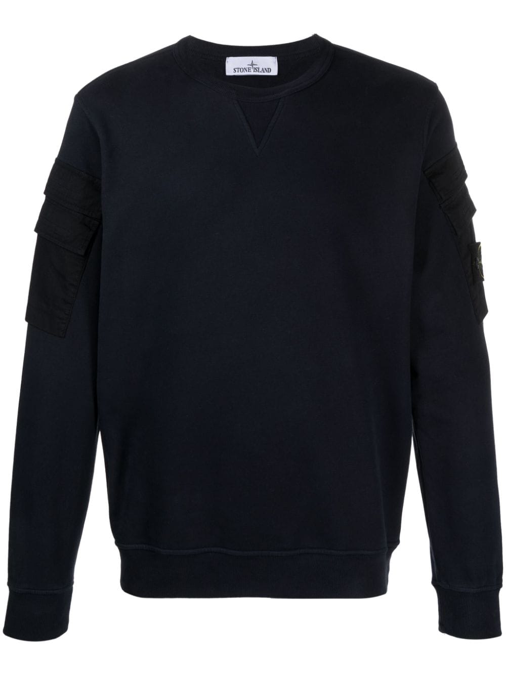 Stone Island Sweatshirt mit Kompass-Patch - Blau von Stone Island