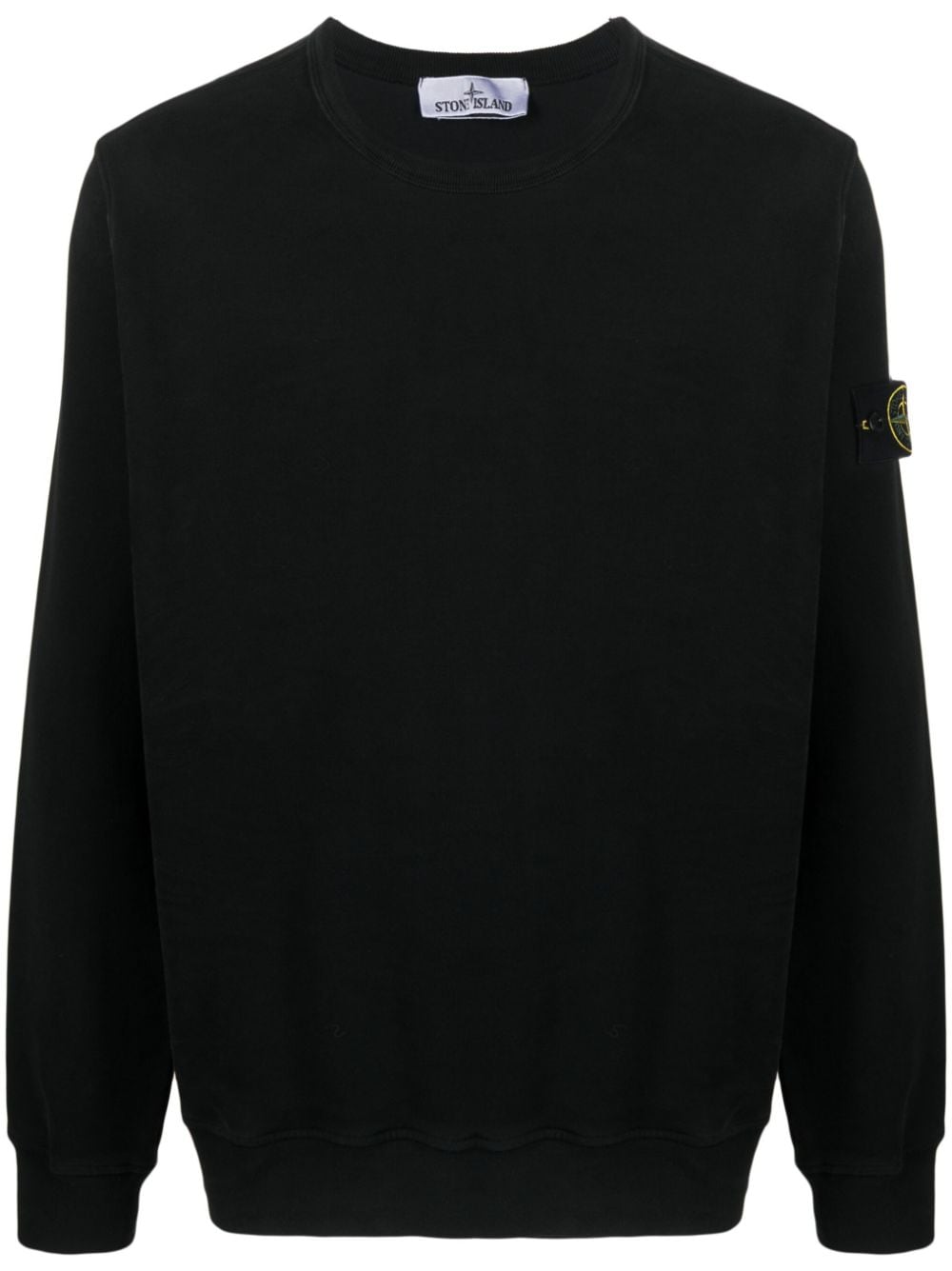 Stone Island Sweatshirt mit Kompass-Patch - Schwarz von Stone Island