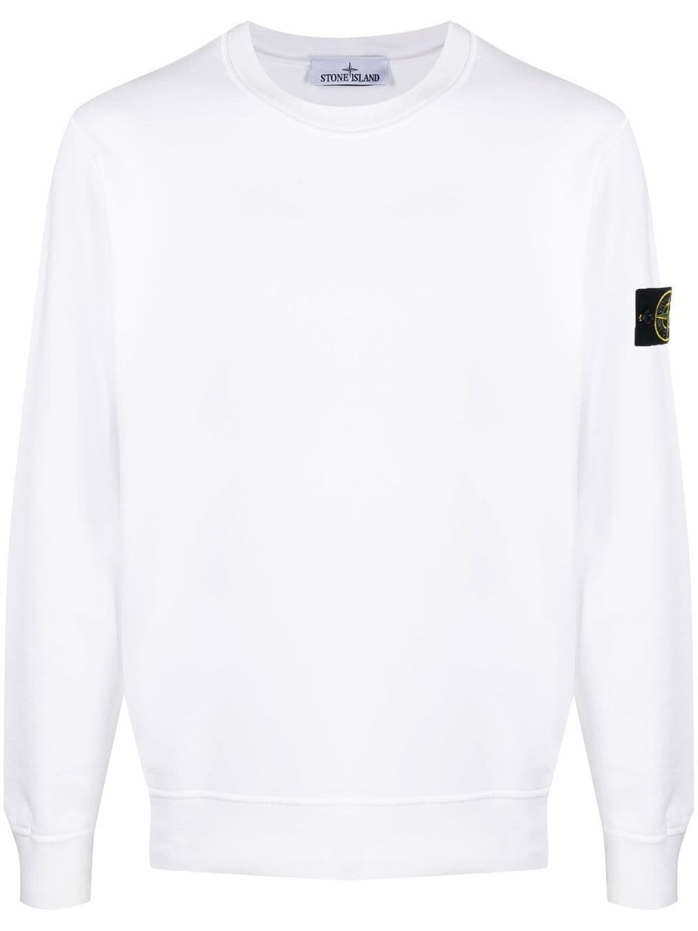 Stone Island Sweatshirt mit rundem Ausschnitt - Weiß von Stone Island