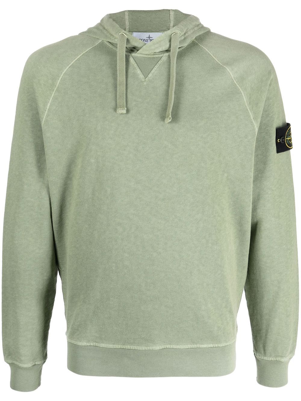 Stone Island Hoodie mit Kompass-Patch - Grün von Stone Island