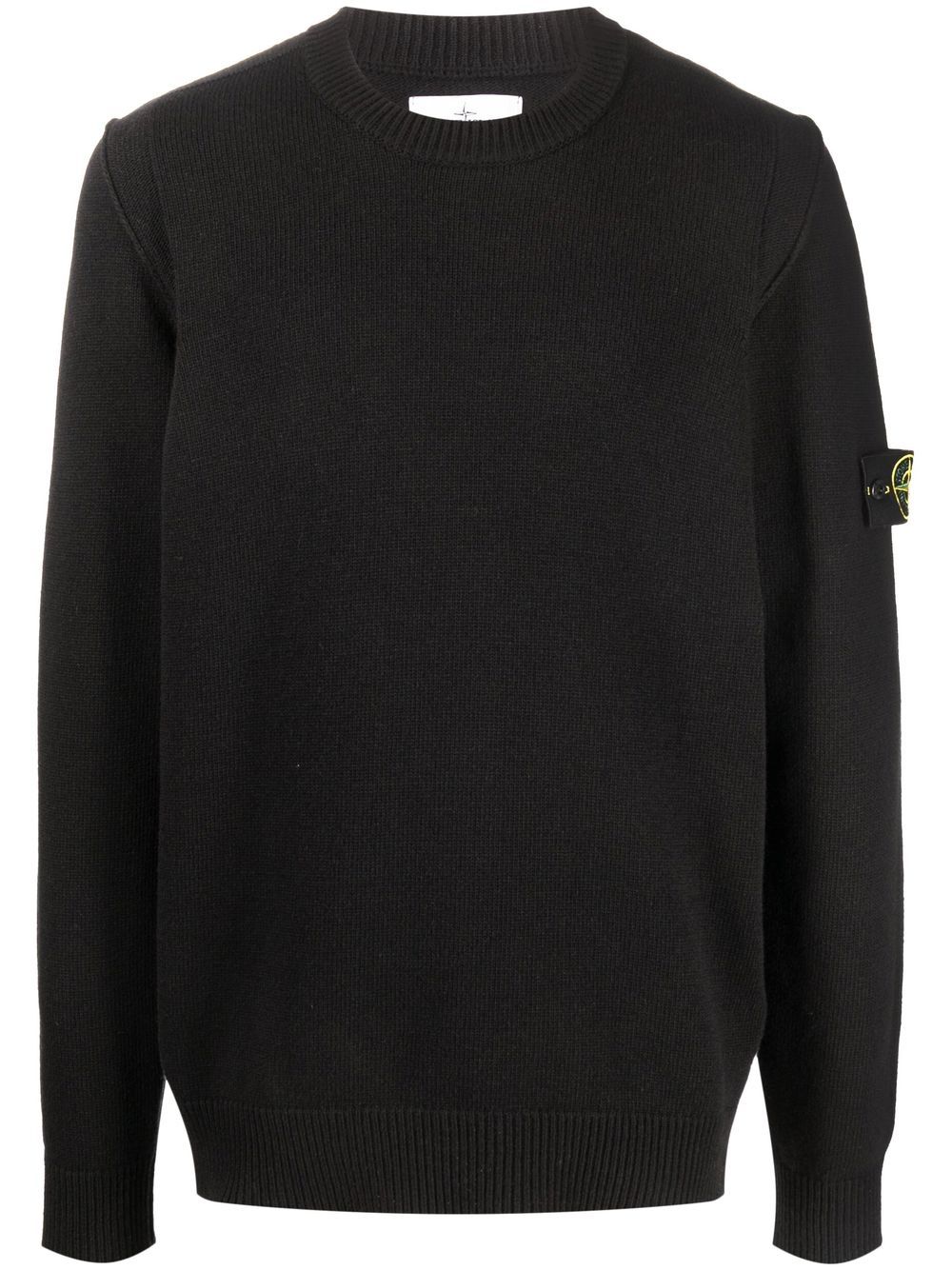 Stone Island Pullover mit Kompass-Patch - Schwarz von Stone Island