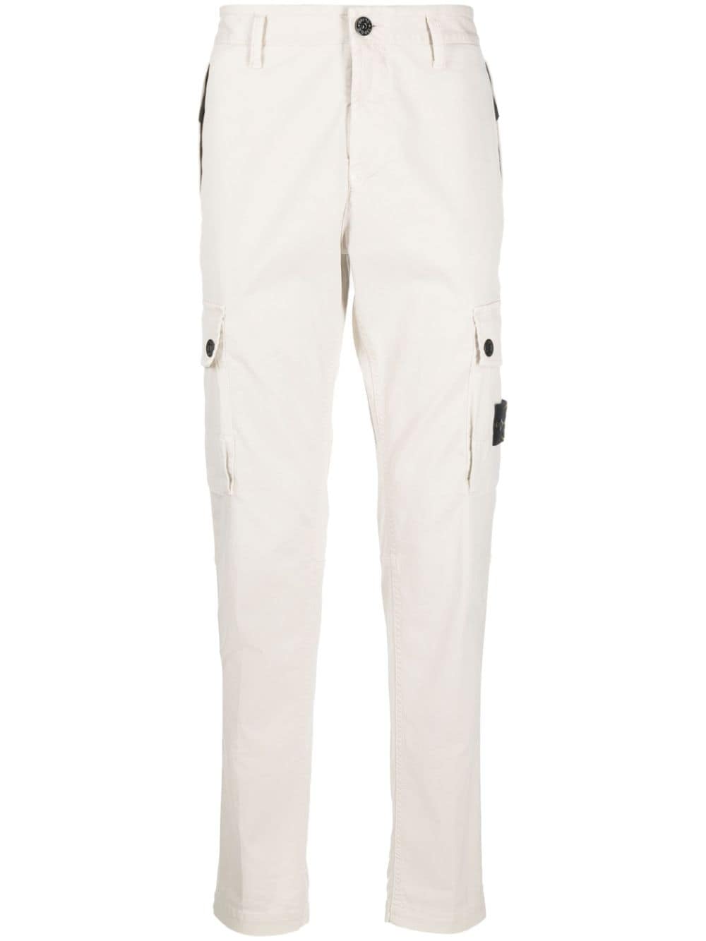 Stone Island Schmale Cargohose mit Kompass-Patch - Nude von Stone Island