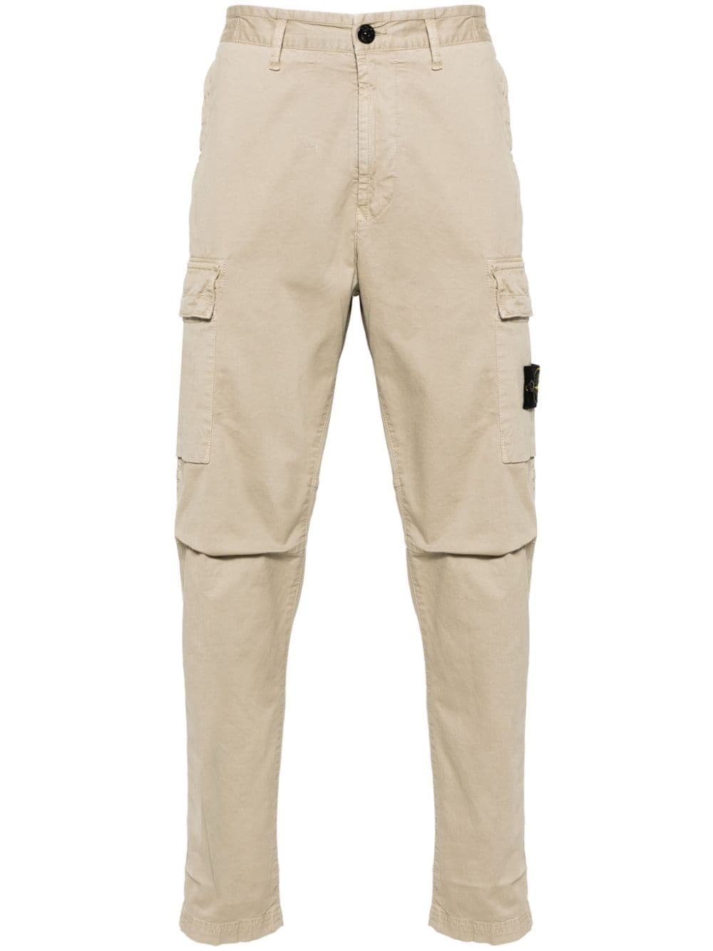 Stone Island Tapered-Hose mit Kompass-Patch - Nude von Stone Island