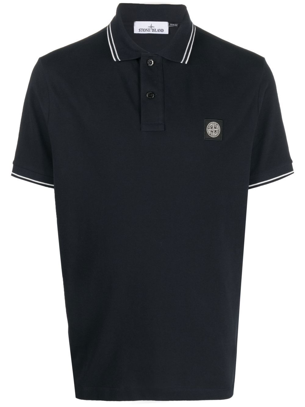 Stone Island Poloshirt mit Kompass-Patch - Blau von Stone Island