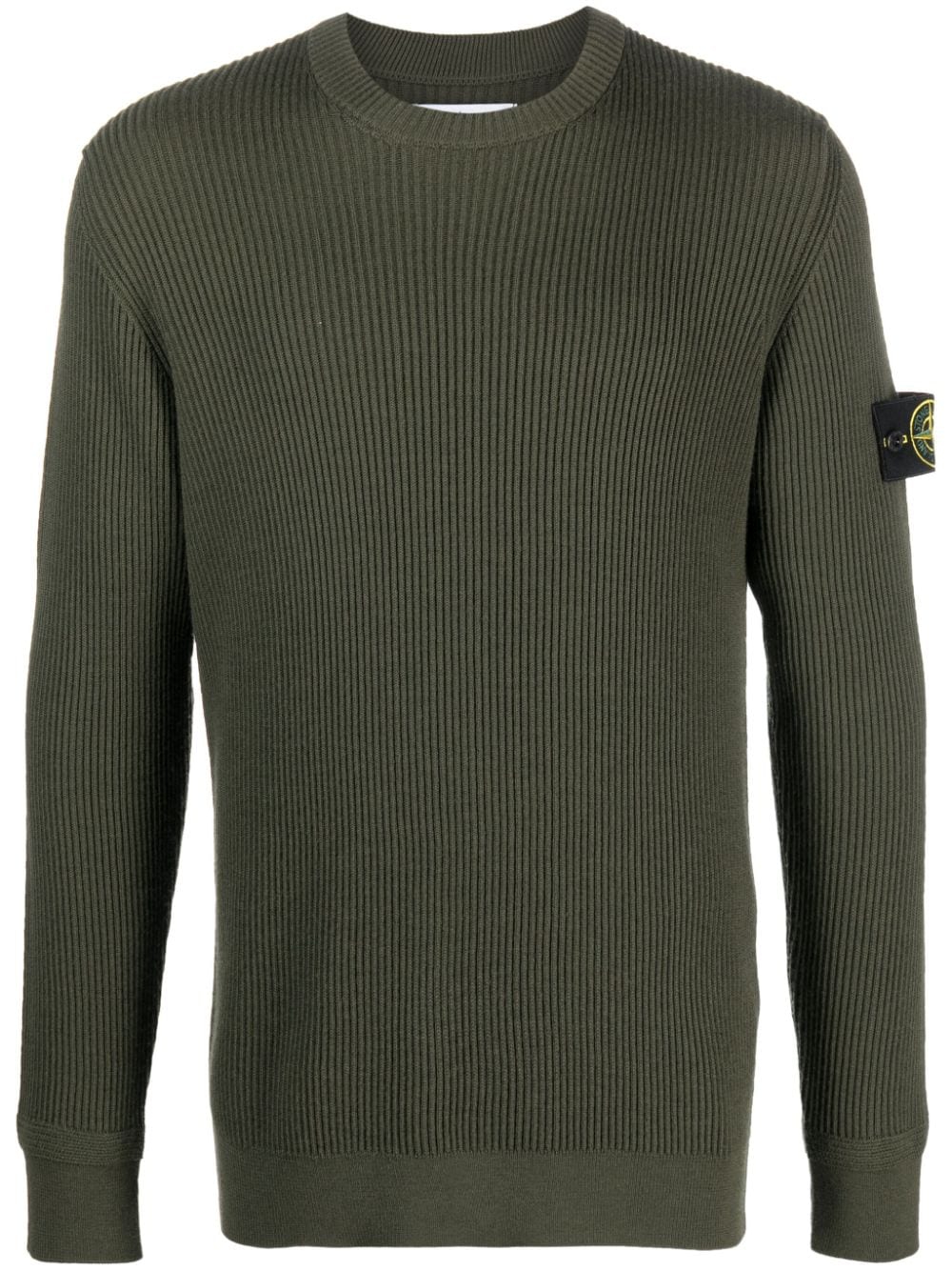 Stone Island Pullover mit Kompass-Patch - Grün von Stone Island