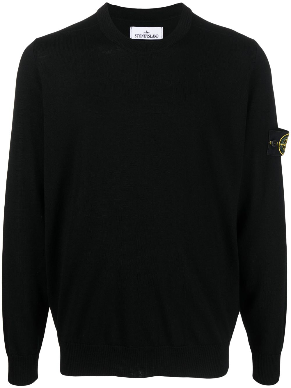 Stone Island Pullover mit Kompass-Patch - Schwarz von Stone Island