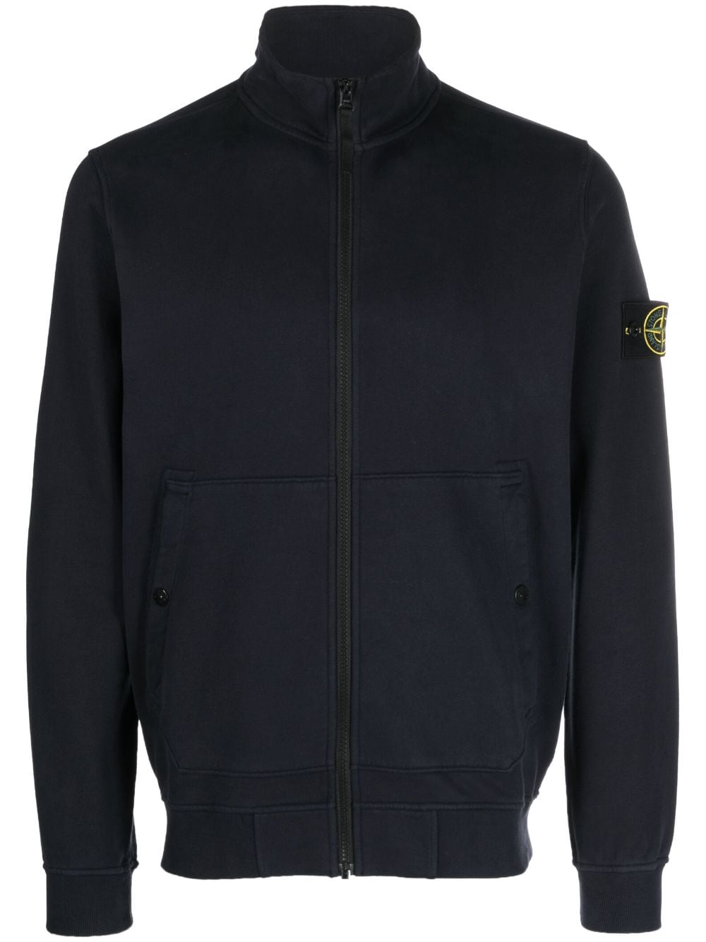 Stone Island Sweatshirtjacke mit Kompass-Patch - Blau von Stone Island