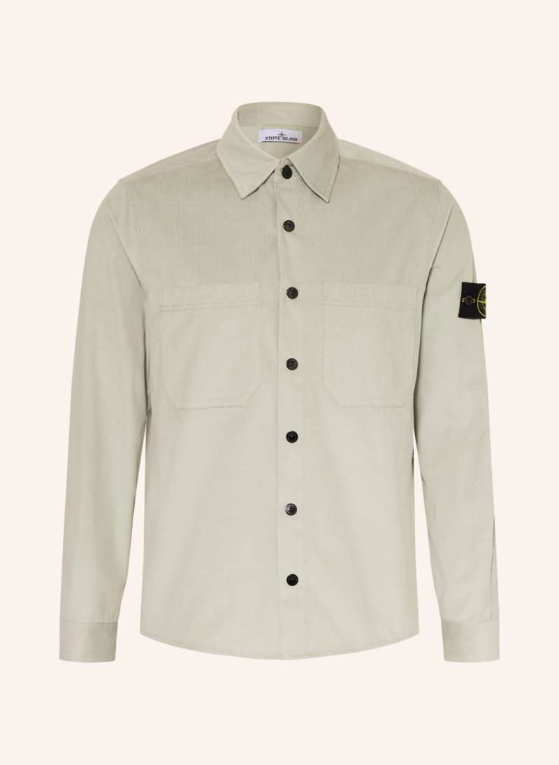 Stone Island Cord-Overjacket gruen von Stone Island