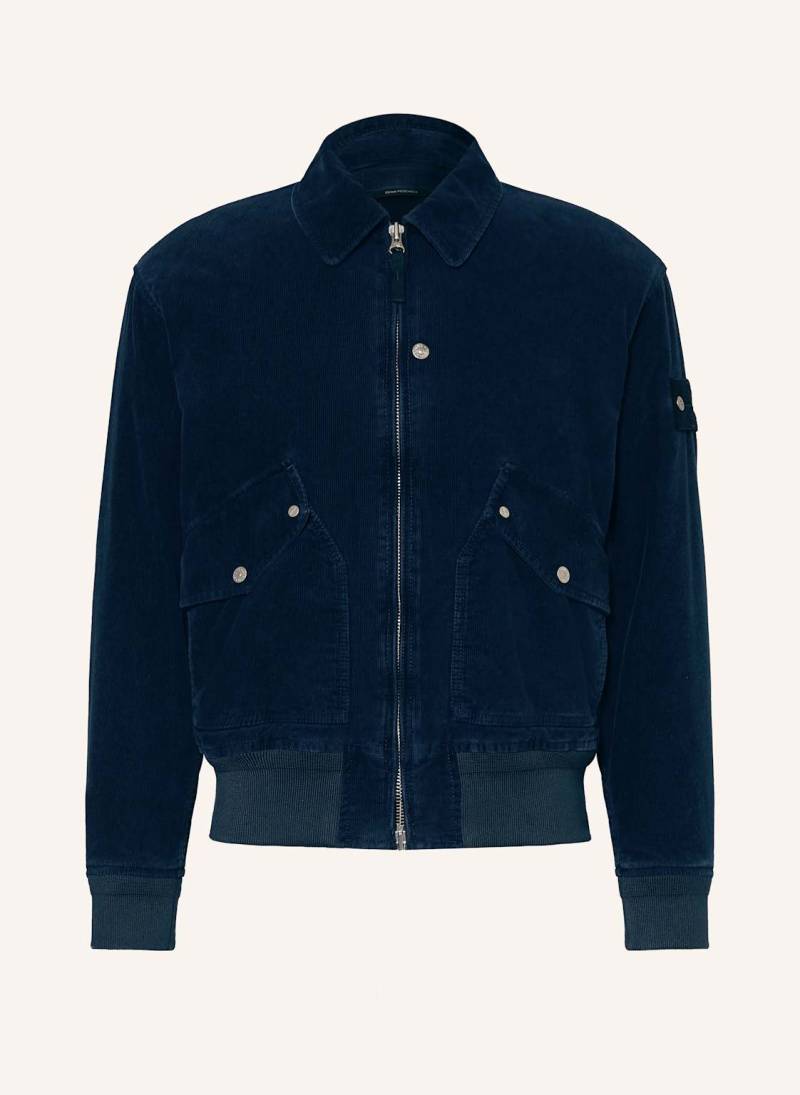 Stone Island Cordjacke Denim Project blau von Stone Island