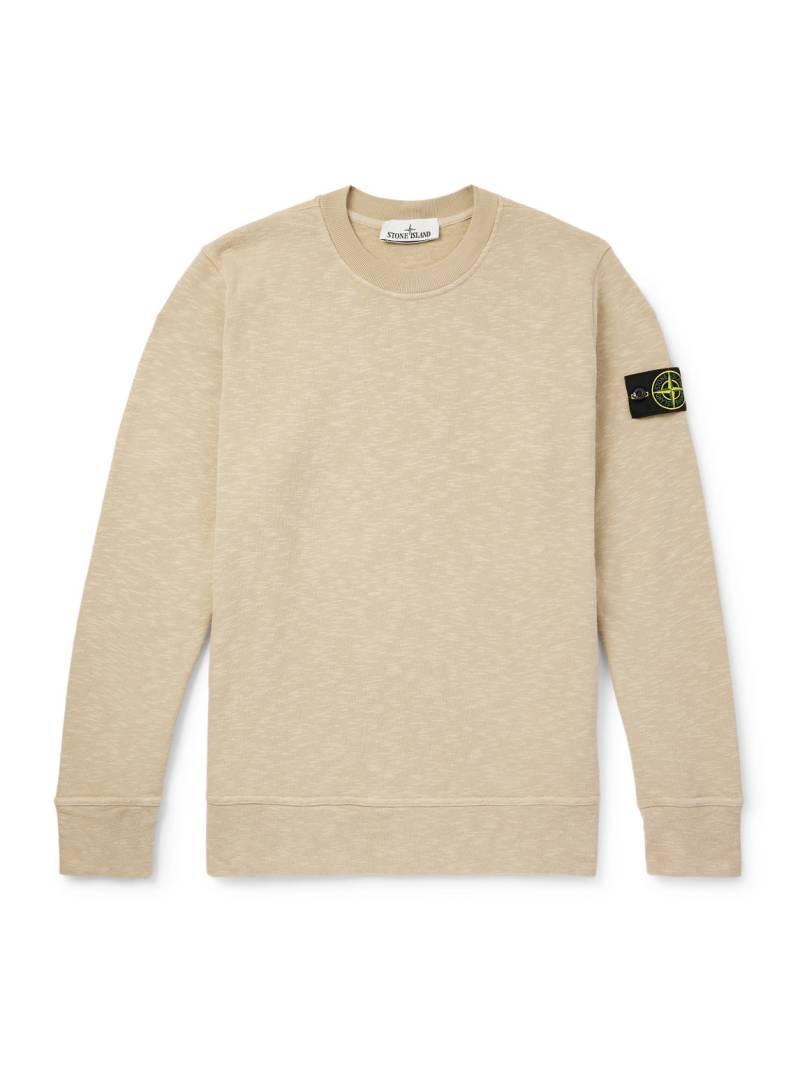 Stone Island - Cotton-Jersey Sweatshirt - Men - Neutrals - L von Stone Island