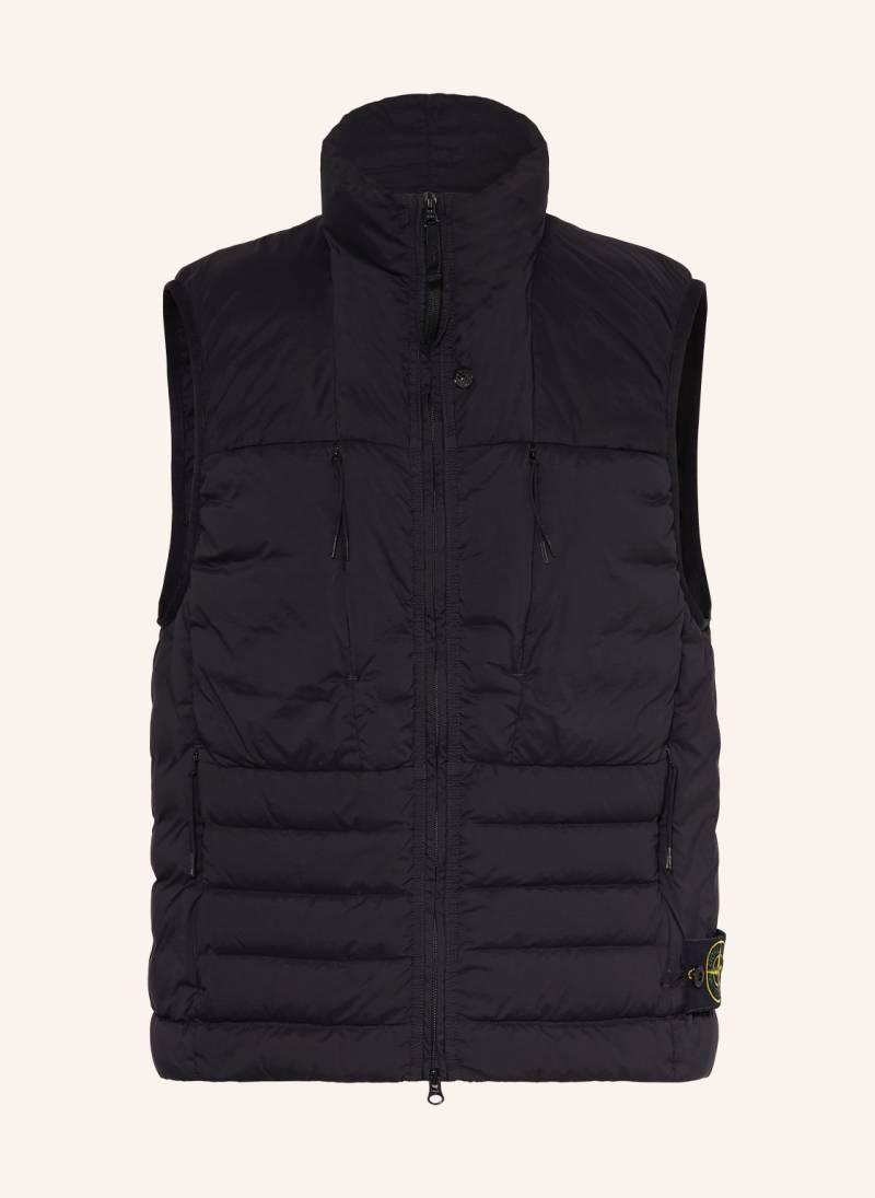 Stone Island Daunenweste schwarz von Stone Island