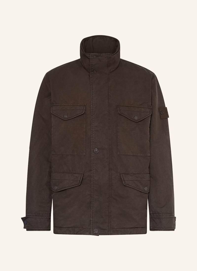 Stone Island Fieldjacket Ghost braun von Stone Island