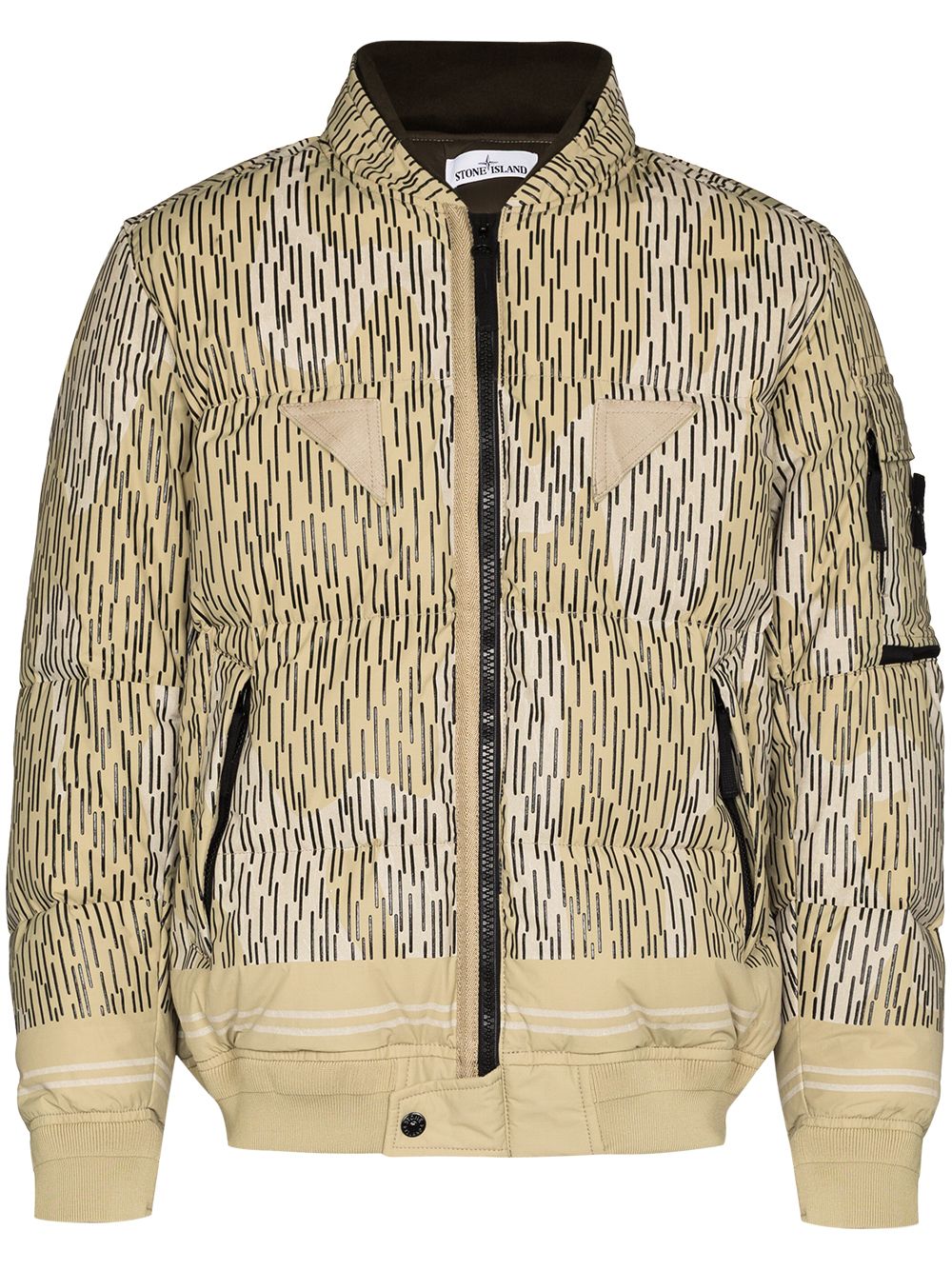 Stone Island Gefütterte Rain Camo Jacke - Nude von Stone Island