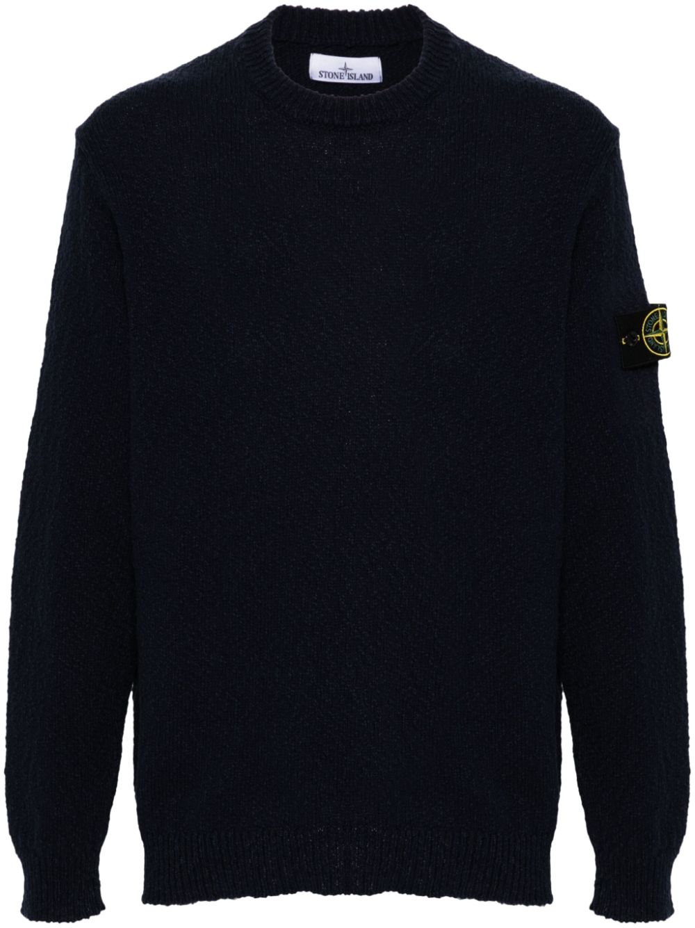 Stone Island Gestreifter Pullover mit Kompass-Patch - Blau von Stone Island