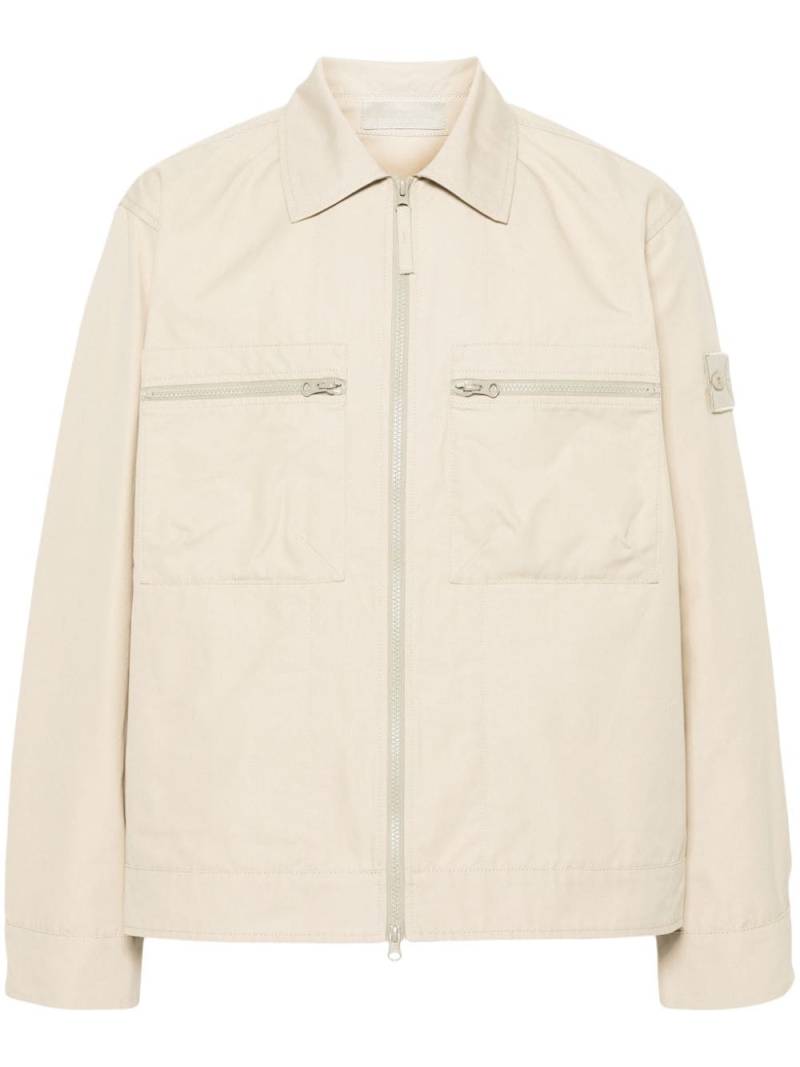 Stone Island Jacke mit Ghost Compass-Patch - Nude von Stone Island