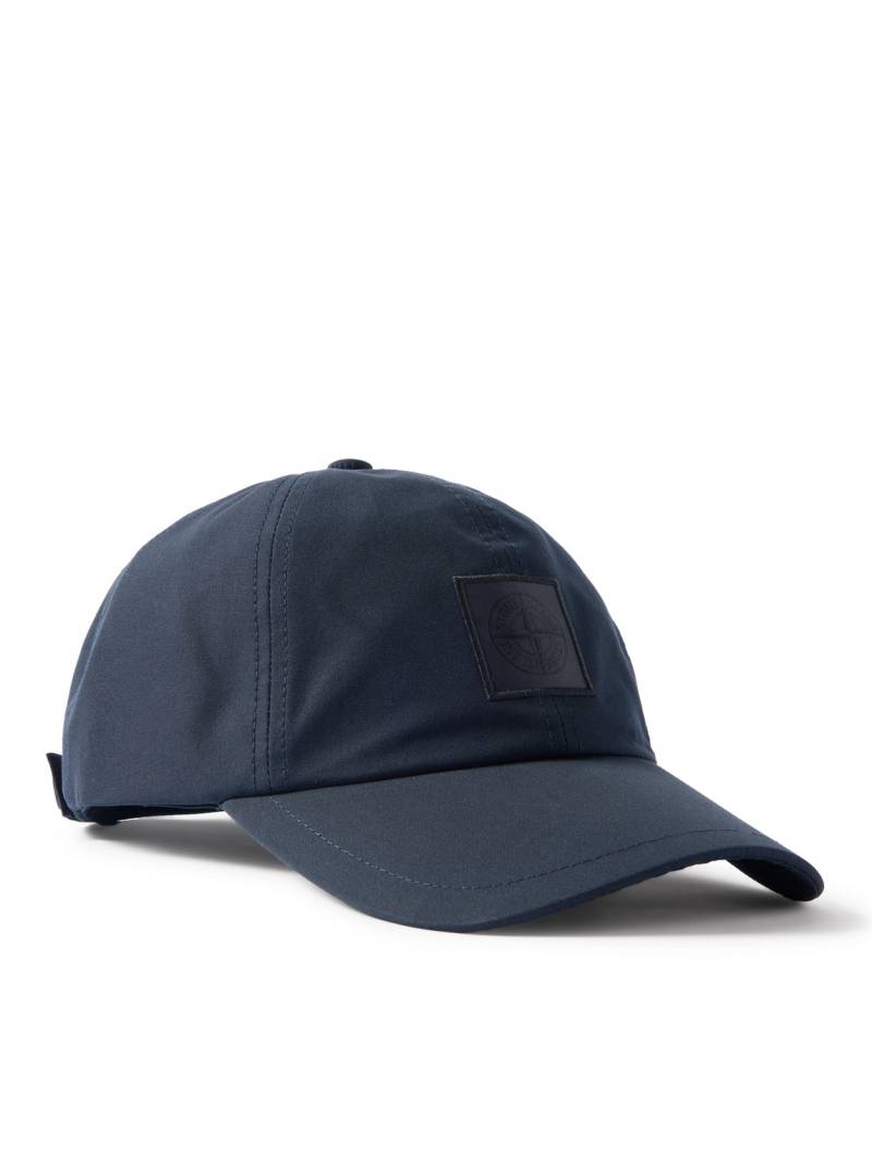 Stone Island - Ghost Logo-Appliquéd Organic Cotton-Canvas Cap - Men - Blue von Stone Island