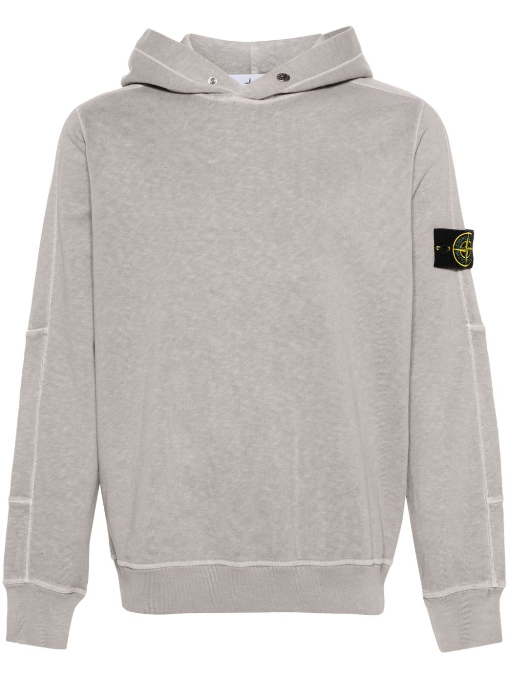 Stone Island Hoodie mit Kompass-Patch - Grau von Stone Island