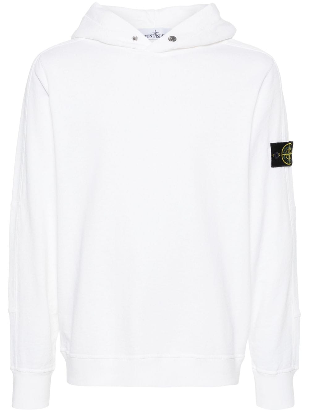 Stone Island Hoodie mit Kompass-Patch - Weiß von Stone Island