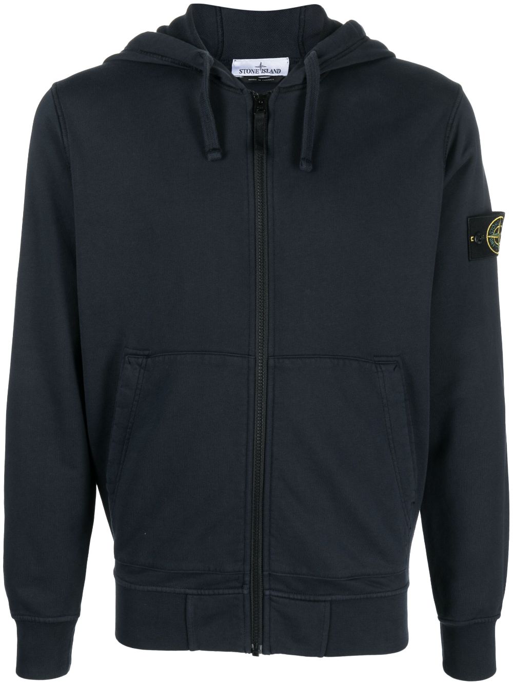 Stone Island Hoodie mit Logo-Patch - Blau von Stone Island