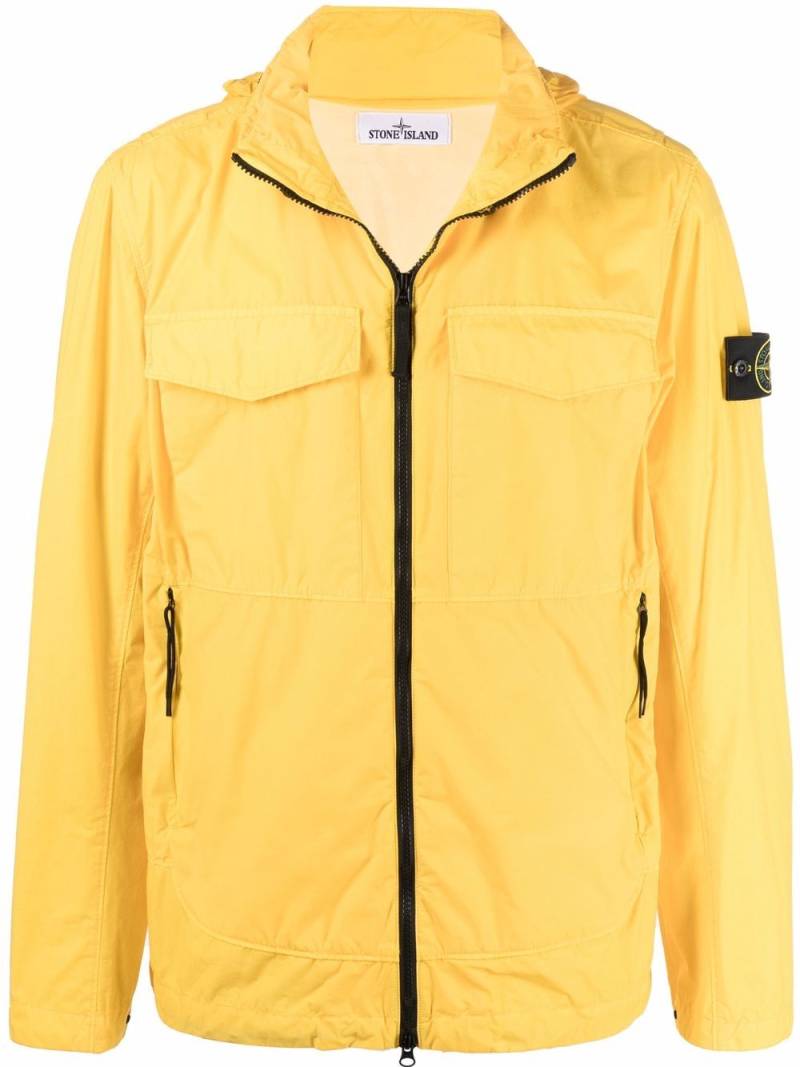 Stone Island Jacke mit Kompass-Patch - Gelb von Stone Island