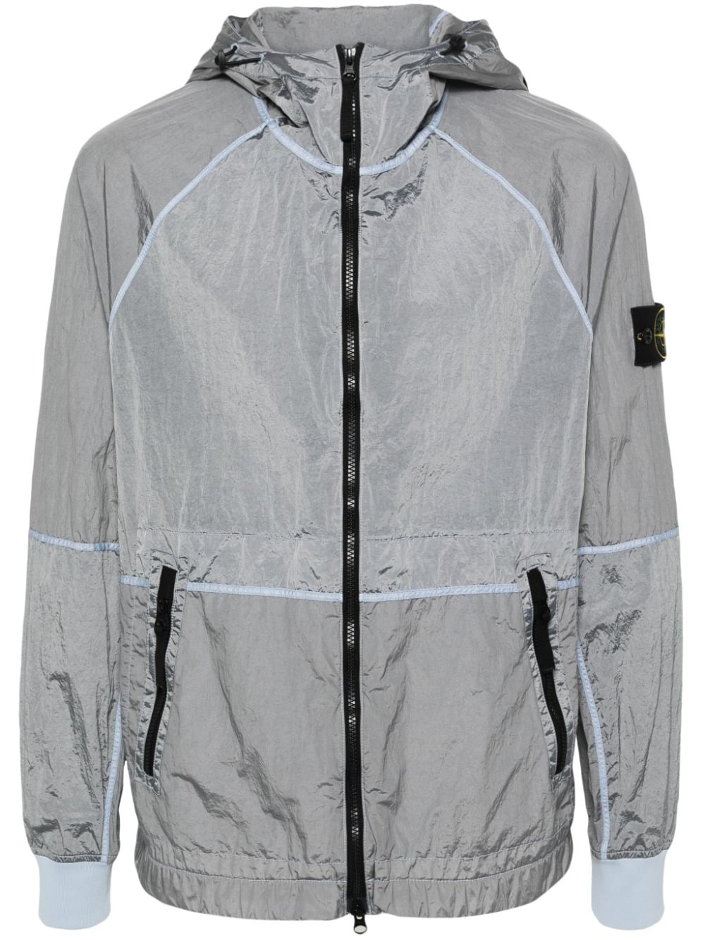 Stone Island Jacke mit Kompass-Patch - Grau von Stone Island