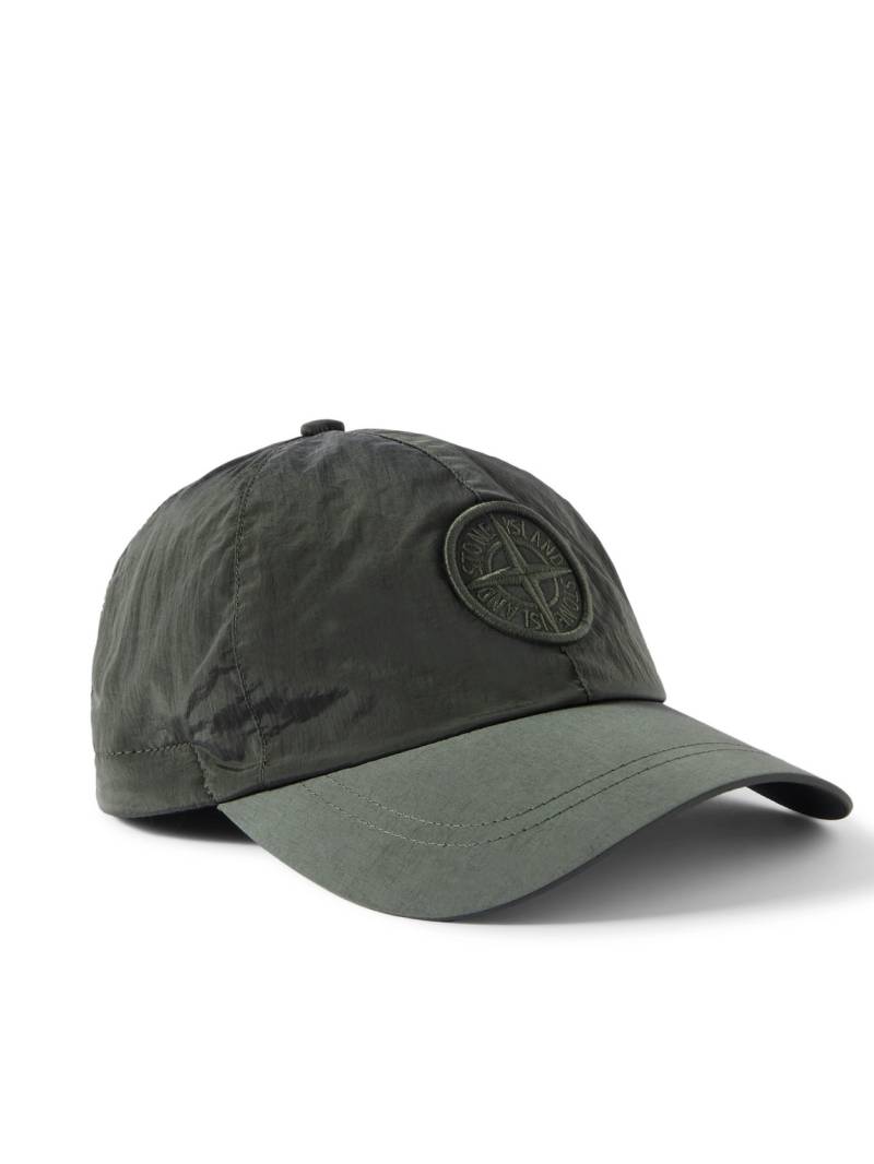 Stone Island - Logo-Appliquéd ECONYL® Nylon Metal Cap - Men - Green - L von Stone Island