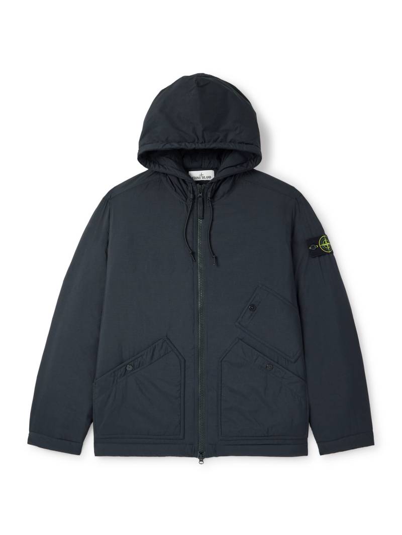 Stone Island - Logo-Appliquéd Padded CORDURA® Nylon-Ripstop Hooded Jacket - Men - Black - XXL von Stone Island