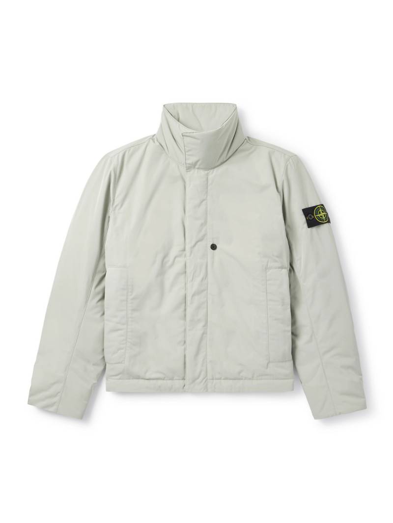 Stone Island - Logo-Appliquéd Padded Micro Twill Jacket - Men - Gray - XXL von Stone Island