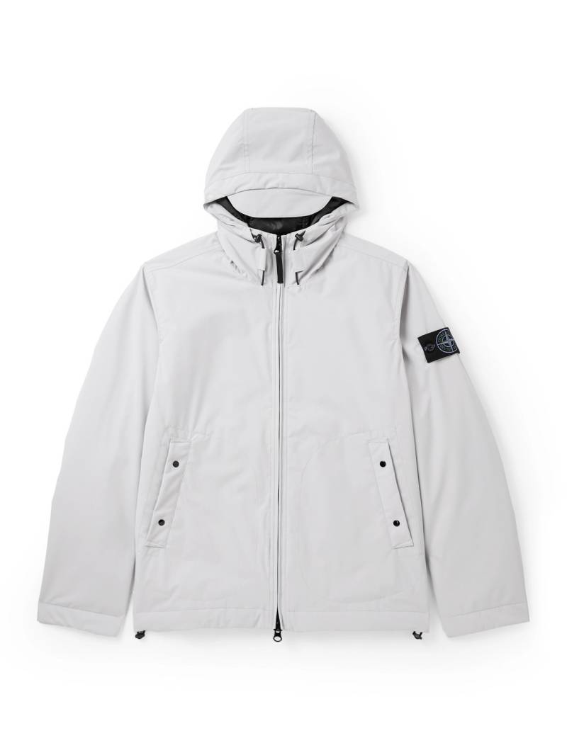 Stone Island - Logo-Appliquéd Padded Shell-R_e.dye® Hooded Jacket - Men - Gray - XXL von Stone Island