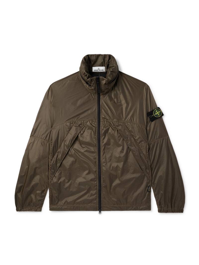 Stone Island - Logo-Appliquéd Ripstop Hooded Jacket - Men - Brown - L von Stone Island