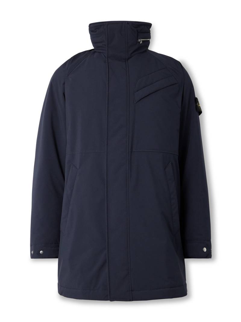 Stone Island - Logo-Appliquéd SHELL-R_e.dye® PrimaLoft® Coat - Men - Blue - XL von Stone Island
