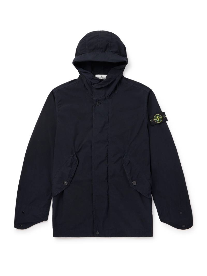 Stone Island - Logo-Appliquéd Shell Parka - Men - Blue - XL von Stone Island